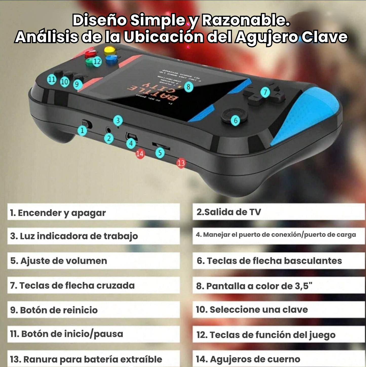 RetroMax® - Consola de VideoJuegos 500 en 1