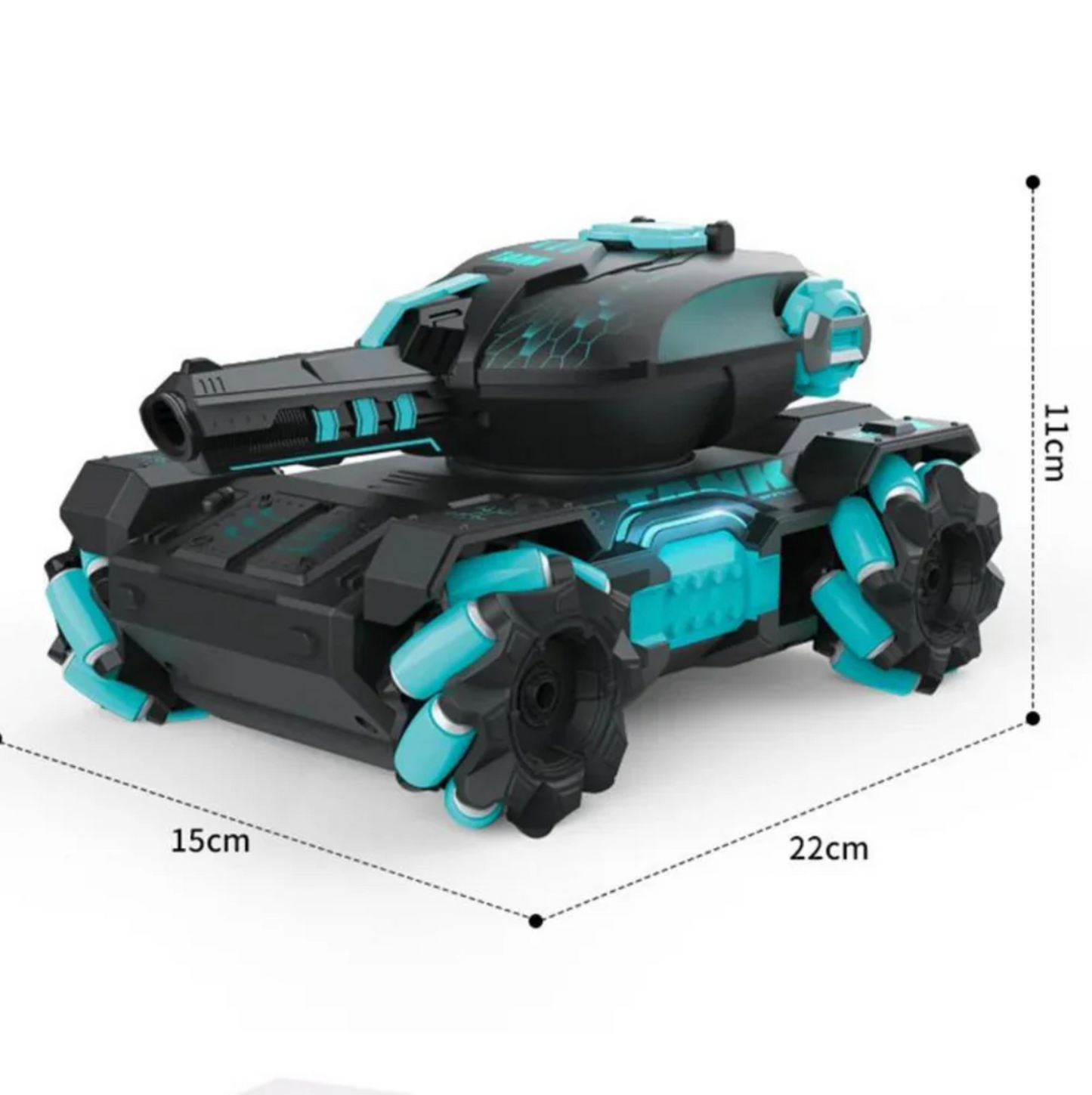Tanque A Control Remoto Aventura Y Emoción Lanza Balines Gel