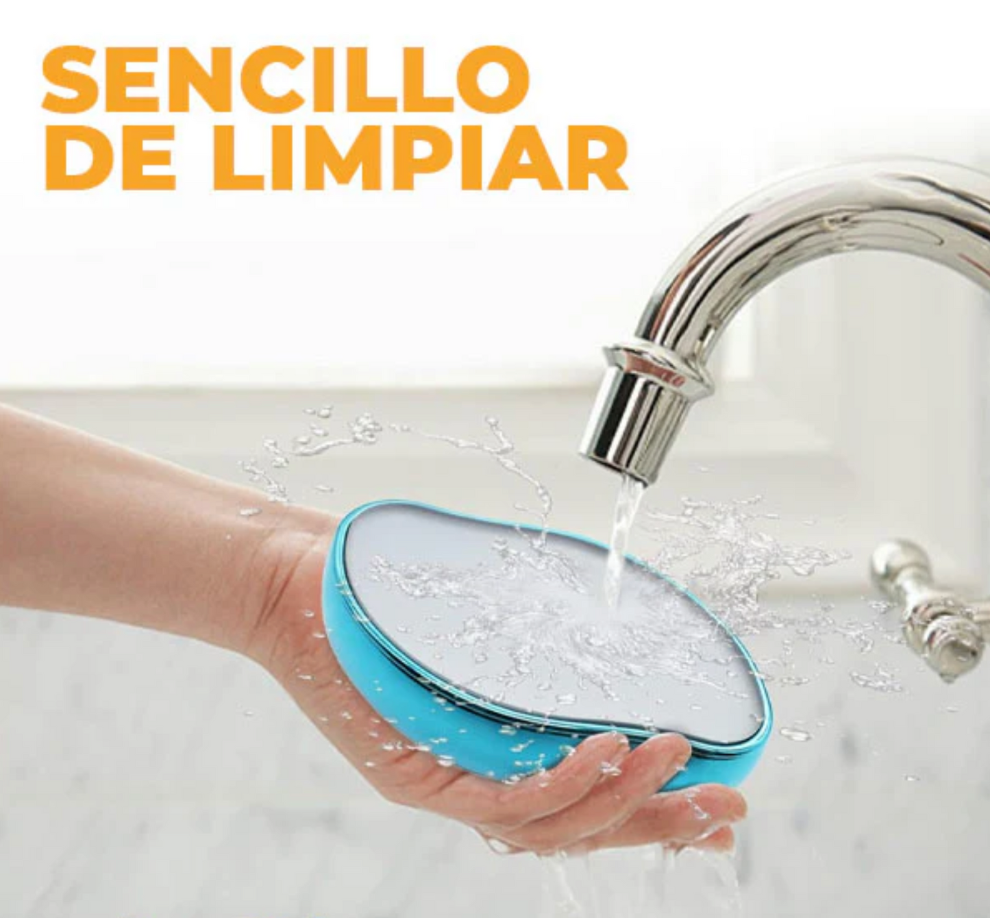 CrystalClear® - 2x1 Depilador de Cristal Exfoliante Mágico Indoloro