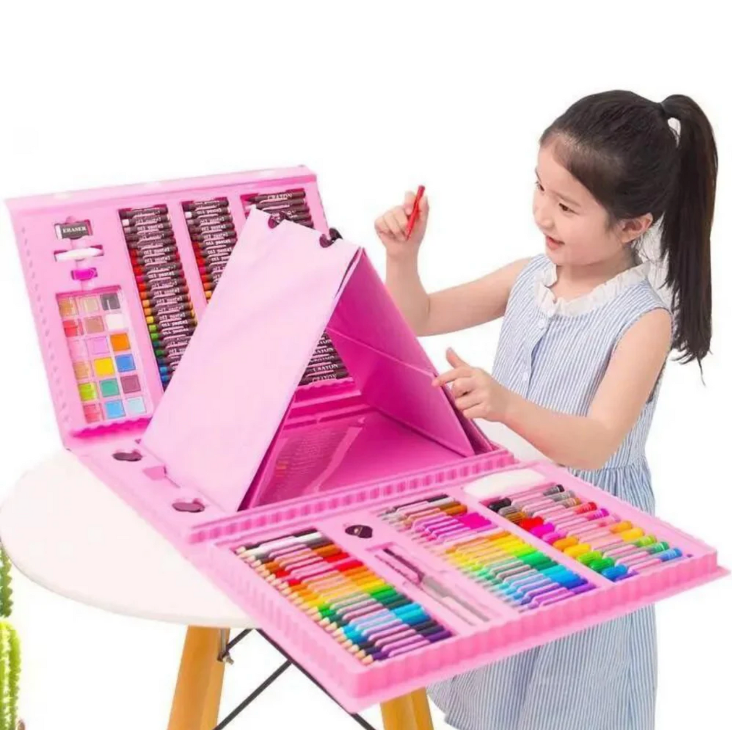 Kit Maletín De Arte Escolar 208 Piezas