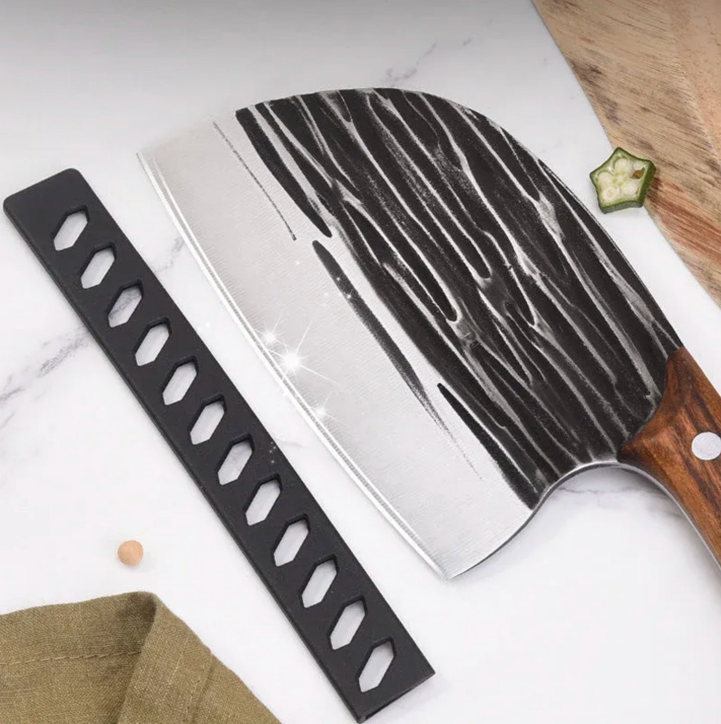 Cuchillo Profesional Japones Tazaki de Acero Inoxidable - El Más Filoso del Mundo