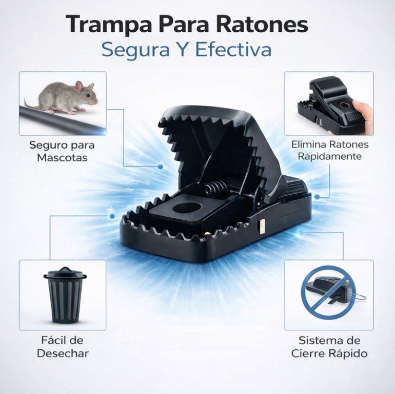 Pack X3 Trampa para Ratones Reutilizable