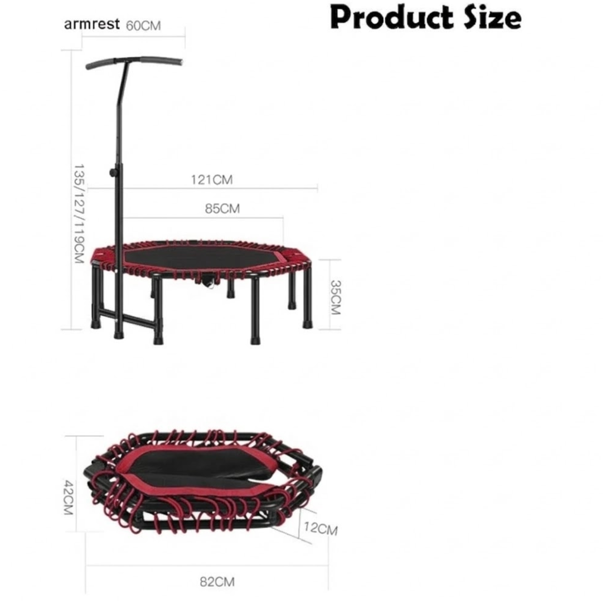 Trampolín Fitness Pro + Plan de Entrenamiento