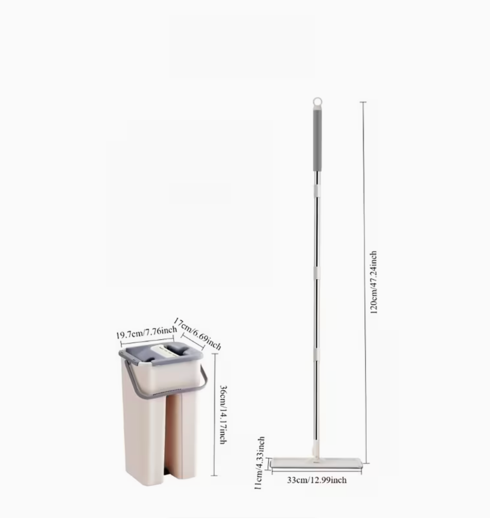 DuoClean Pro® - Trapeador de Microfibra Con Separador