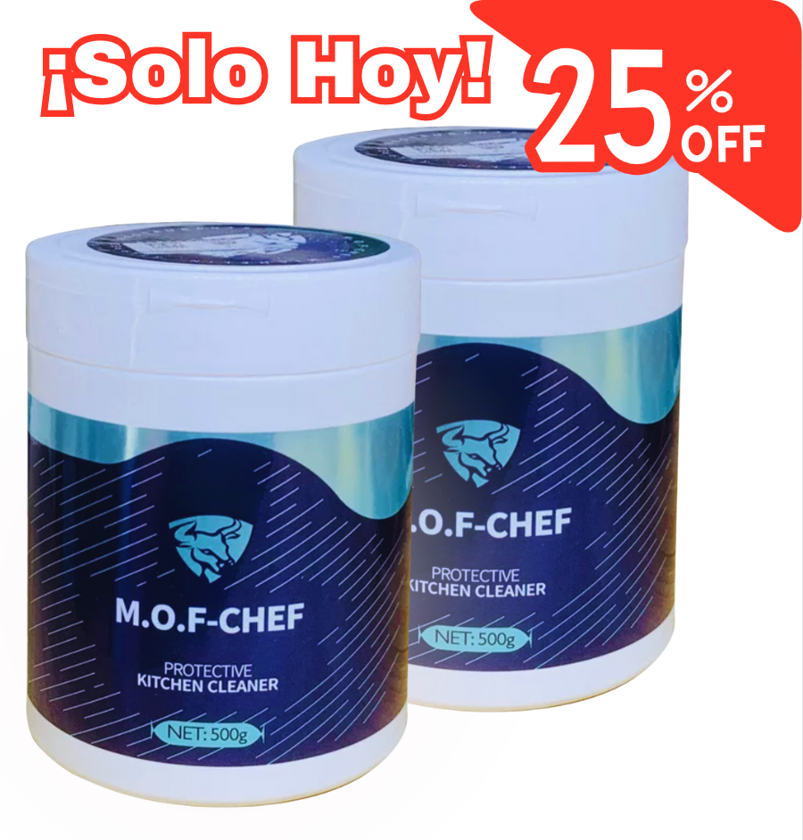 2X1 M.O.F-Chef® - Polvo Arranca Grasa Premium