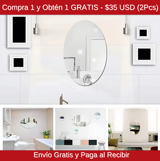 EspejoMagic® - Espejo Óvalo Irrompible