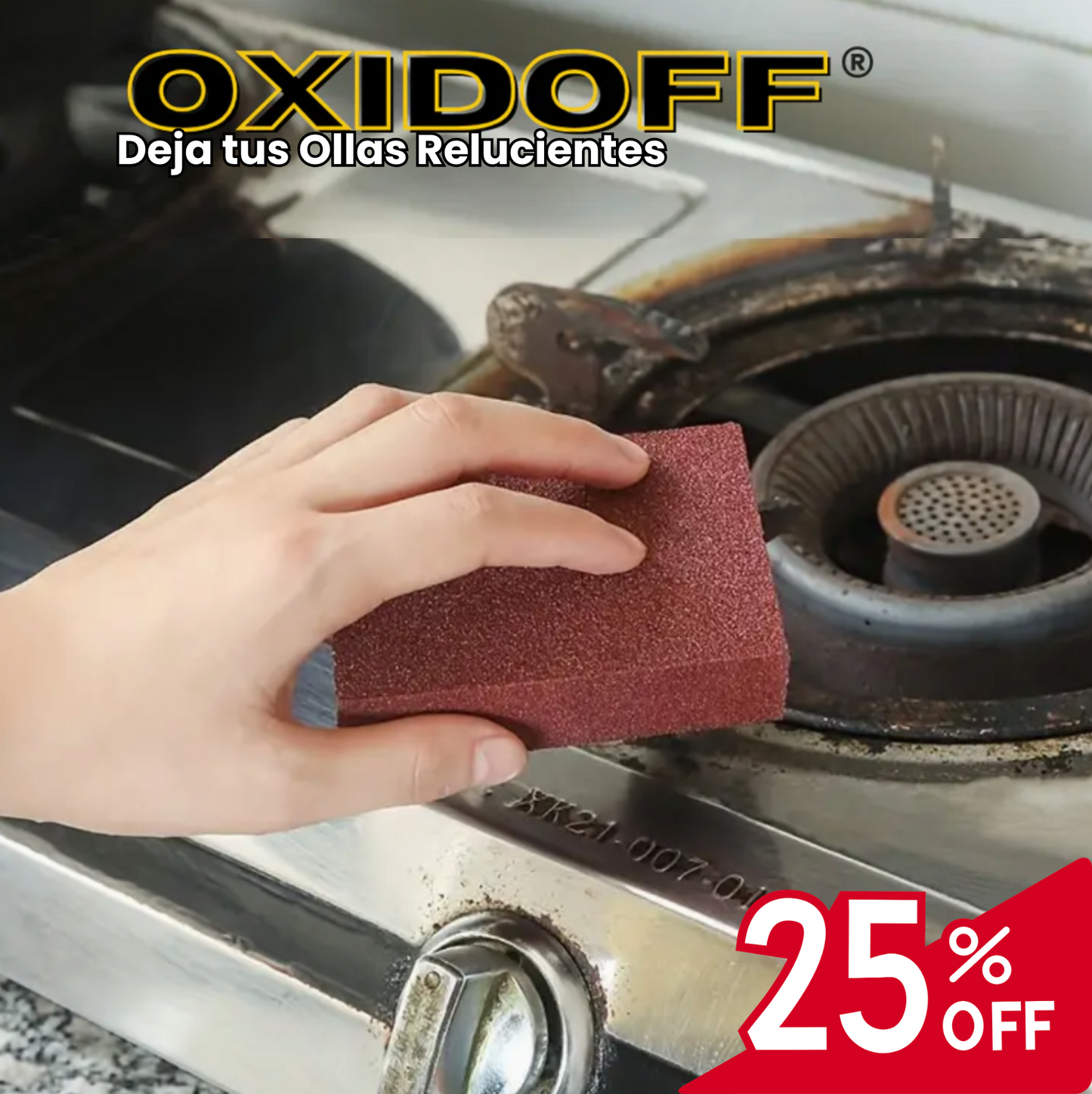 OxidOff® - Pack x3 Esponja Quita Óxido