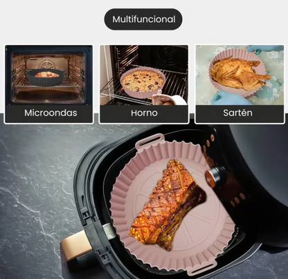 Kit x6 Moldes de Silicona para Freidoras de Aire + Regalo (Recetario con +100 recetas)