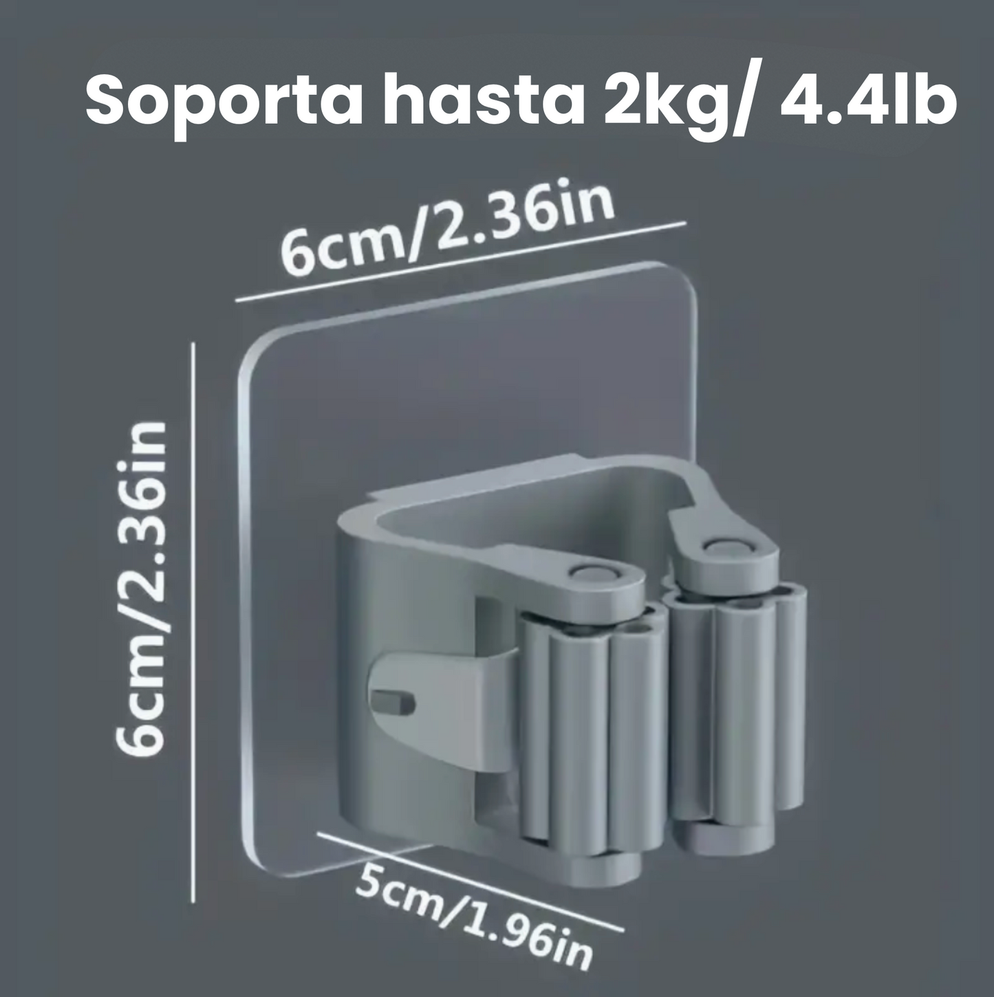 HangPro® - Pack x 3 Gancho para Colgar Escobas y Trapeadores