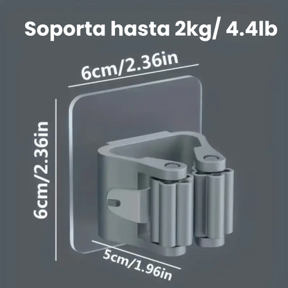 HangPro® - Pack x 3 Gancho para Colgar Escobas y Trapeadores