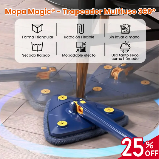 Mopa Magic® - Trapeador Multiuso 360°