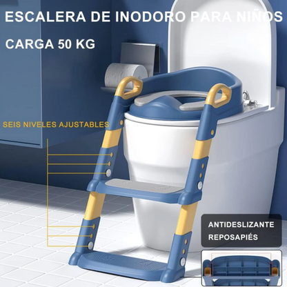 PequeTrono® - Escalera de Inodoro con Almohadilla para tus Pequeños!