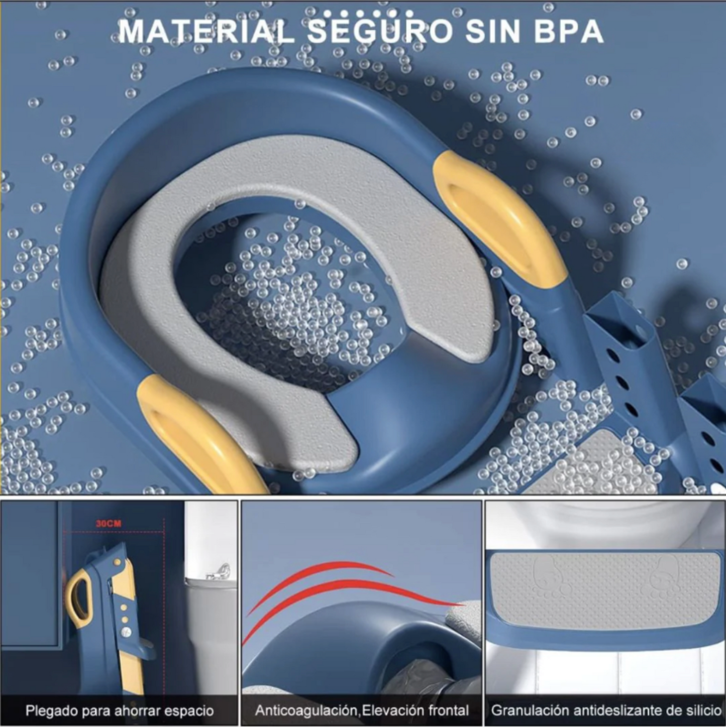 PequeTrono® - Escalera de Inodoro con Almohadilla para tus Pequeños!