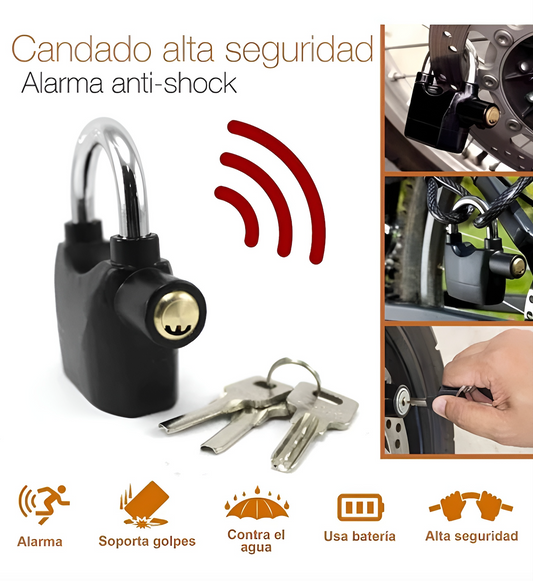 LockGuard® - Candado de Seguridad con Alarma