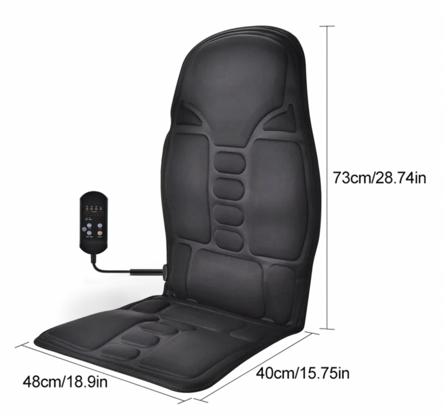 RelaxPro® - Masajeador tipo Silla con 8 Funciones y Calentador