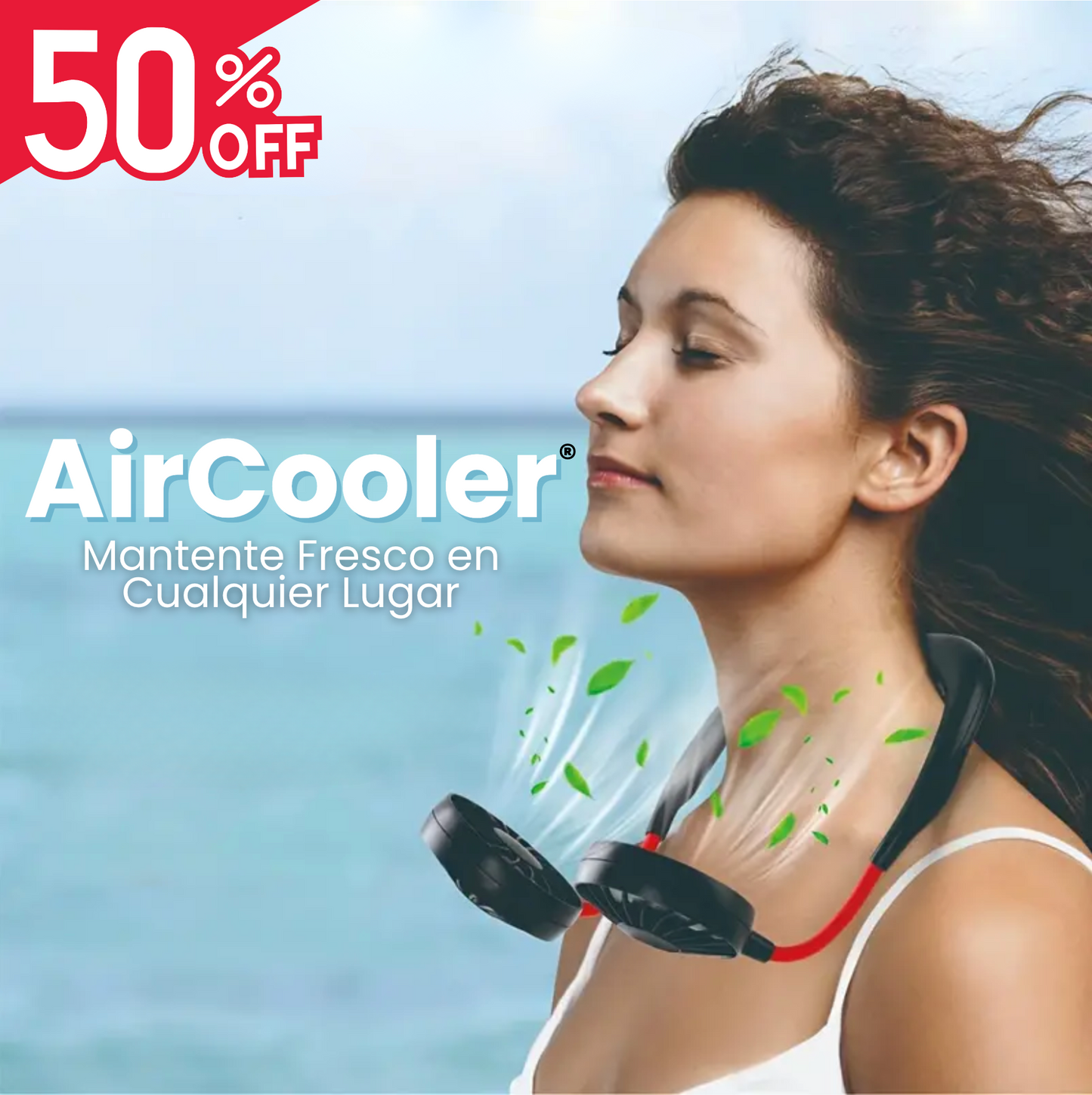 AirCooler® - Ventilador Portátil para Cuello 360º