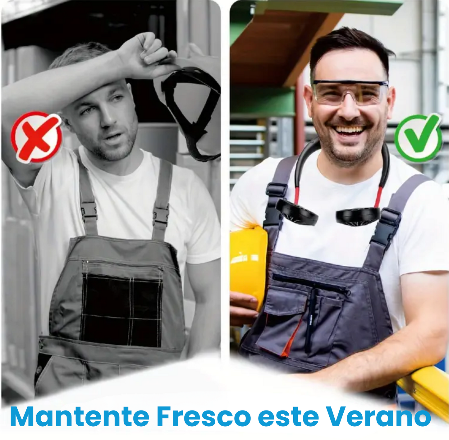 AirCooler® - Ventilador Portátil para Cuello 360º