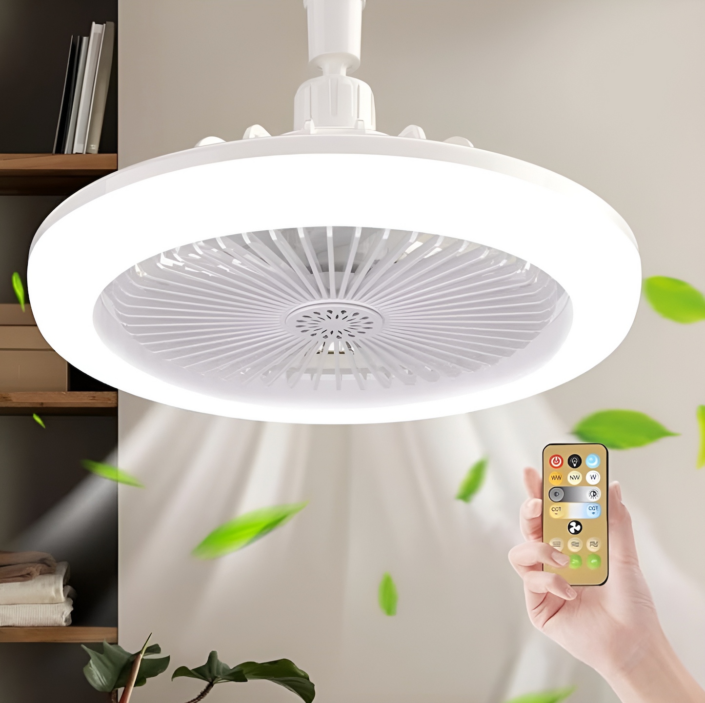 AirLight® - Ventilador con Foco LED de Tres Velocidades