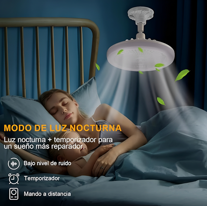 AirLight® - Ventilador con Foco LED de Tres Velocidades