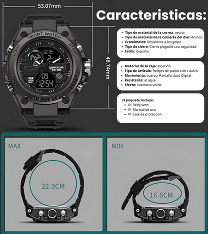 AquaTime - Reloj Digital para Hombre