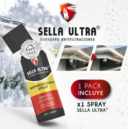 2x1 Sella Ultra® - Spray Impermeabilizante Negro 450ml