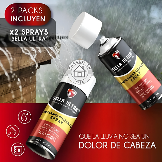 2x1 Sella Ultra® - Spray Impermeabilizante Negro 450ml