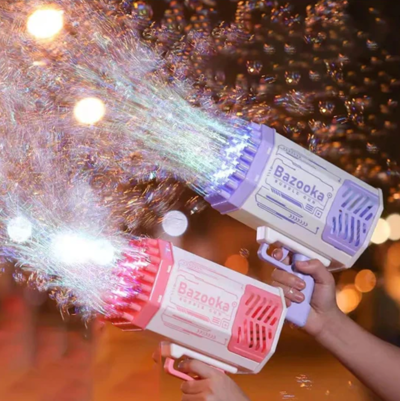 Bazooka® - Pistola Lanza Burbujas 69 hoyos