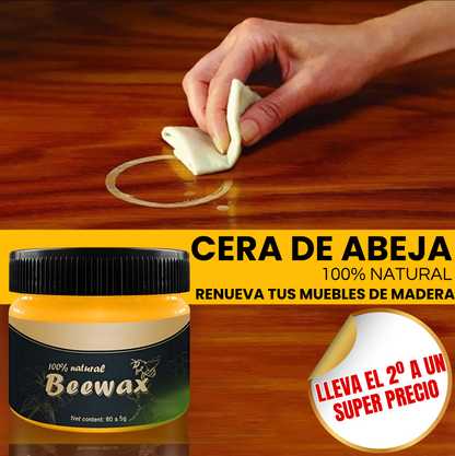 BeeWax® - Cera de Abeja Natural para Restauración de Muebles