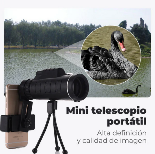 ZoomPro 40X - Telescopio con Soporte para Celular
