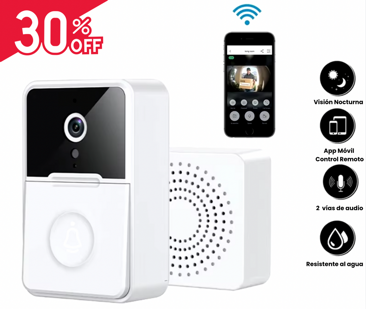 RingLink™ - Timbre Smart Wireless con Cámara