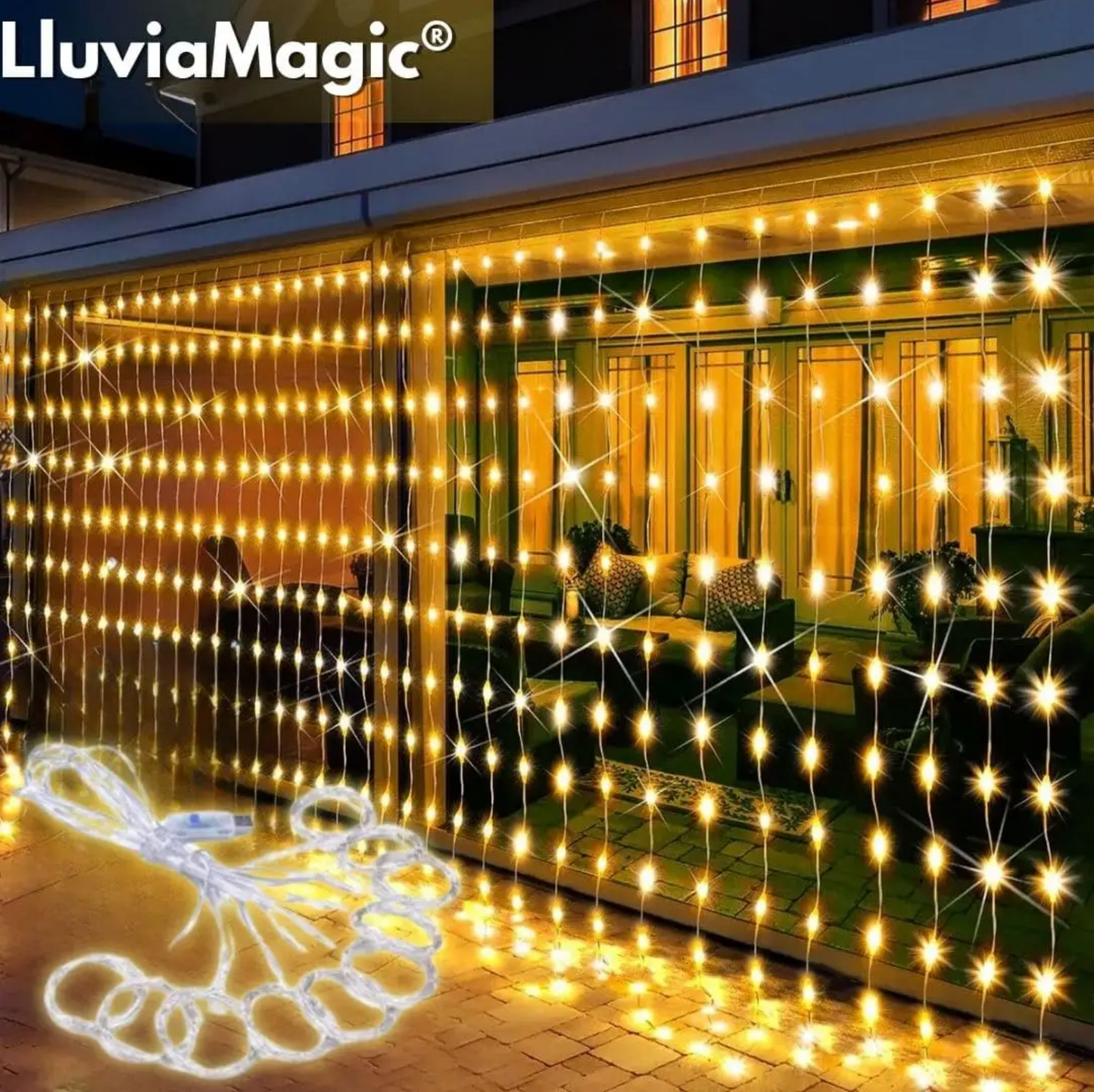 LluviaMagic® - Cortina de Luces Led