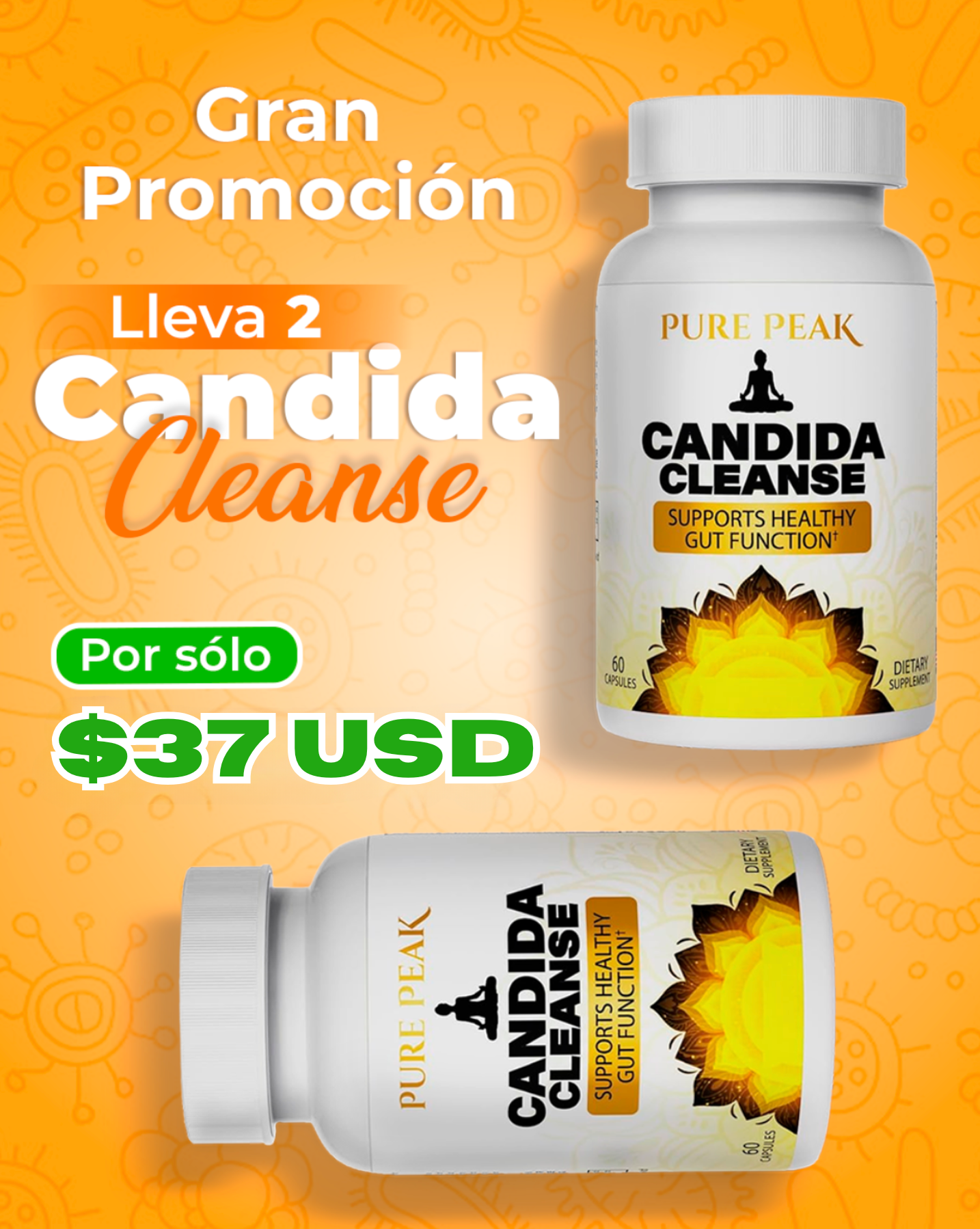 CANDIDA CLEANSE™ LIMPIEZA NATURAL HONGO CÁNDIDA