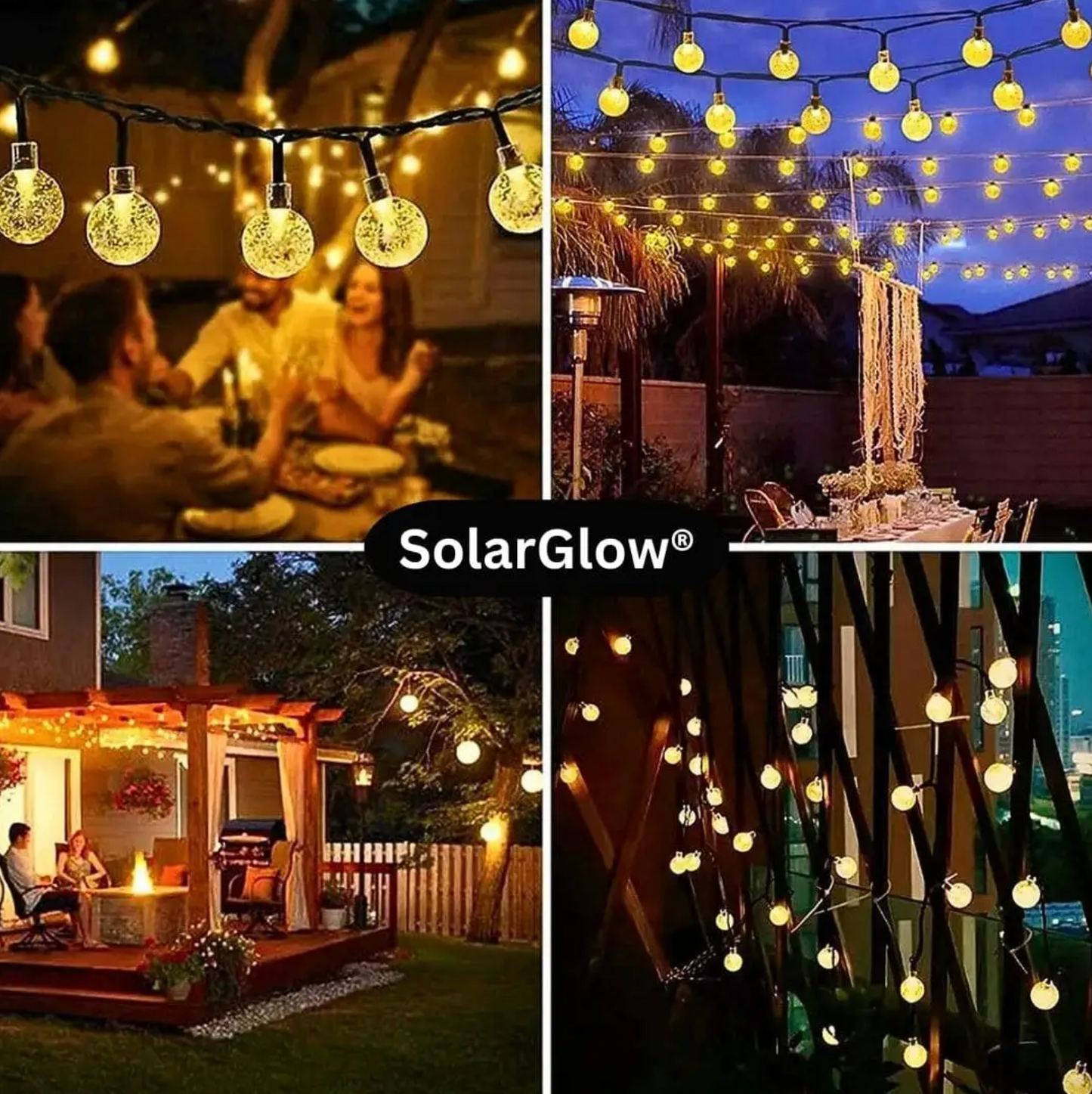 SolarGlow® - Luces Solares 6 Mts Tipo Guirnalda