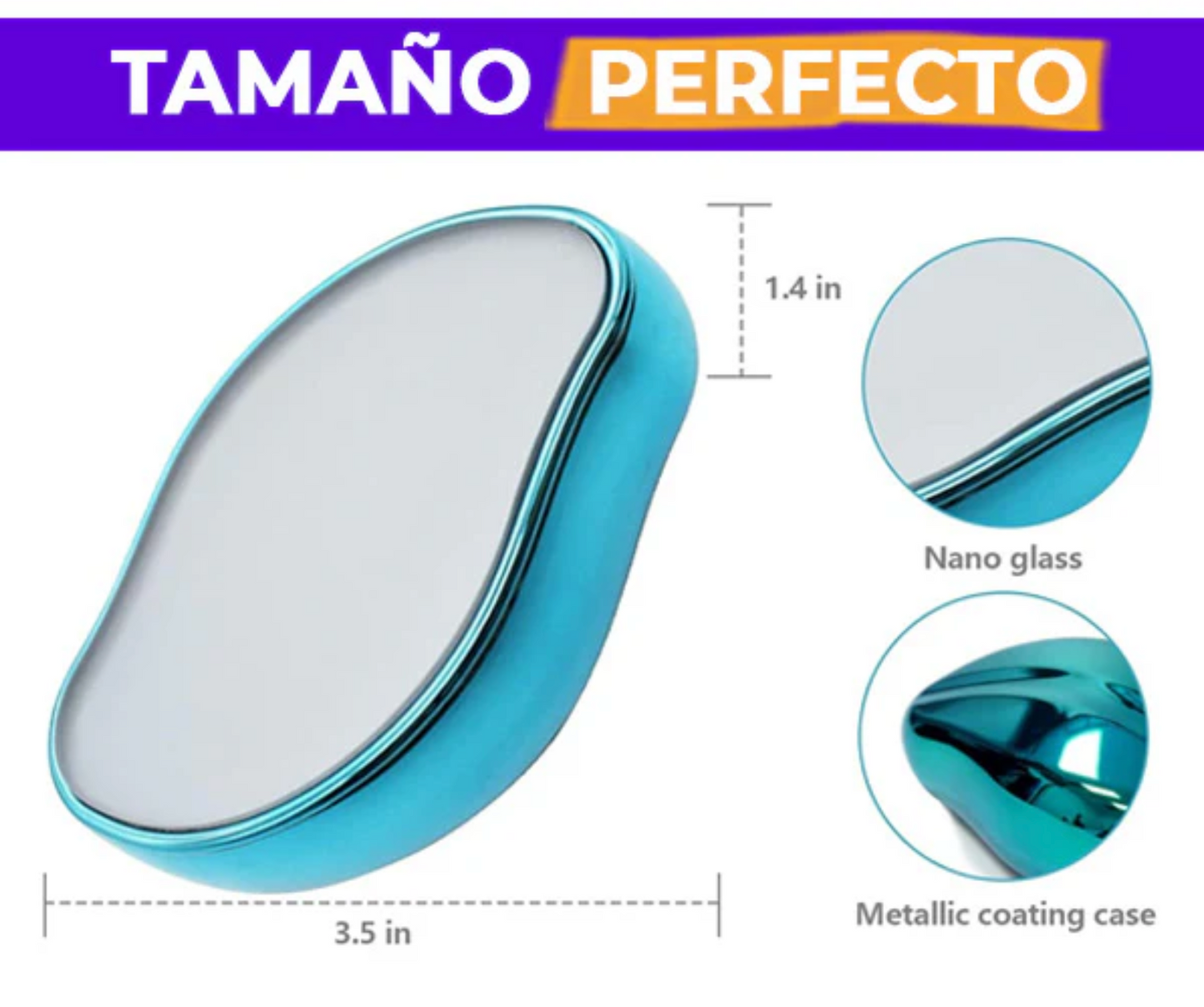 CrystalClear® - 2x1 Depilador de Cristal Exfoliante Mágico Indoloro