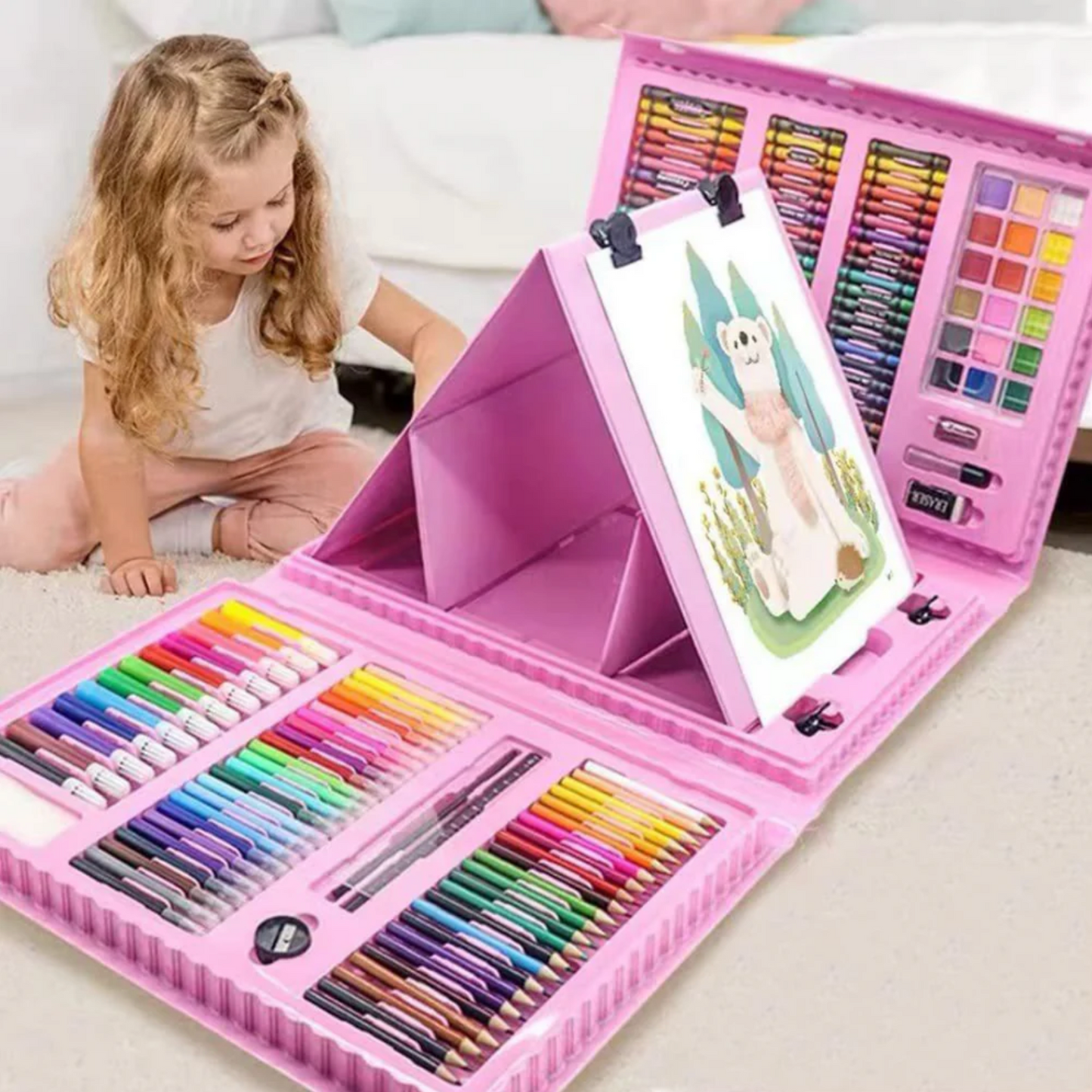 Kit Maletín De Arte Escolar 208 Piezas