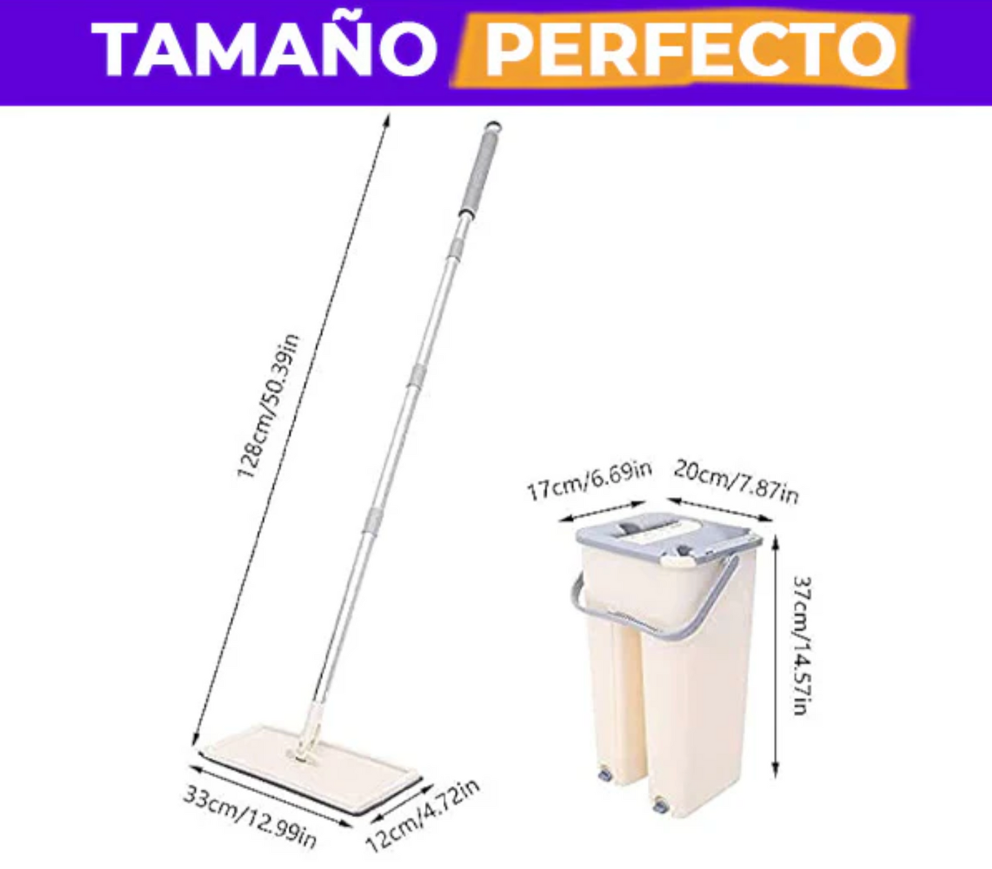KIT DE TRAPEADOR MICROFIBRA Y CUBETA ESCURRIDORA
