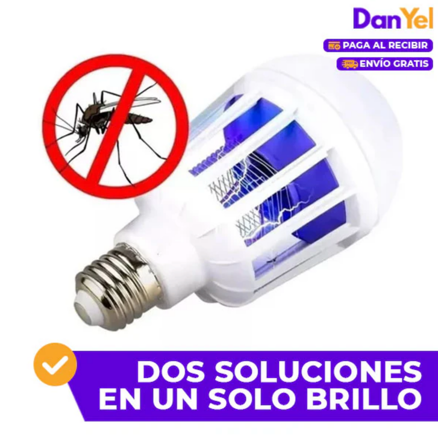 Bombillo Ahorrador de Energía Mata Mosquitos