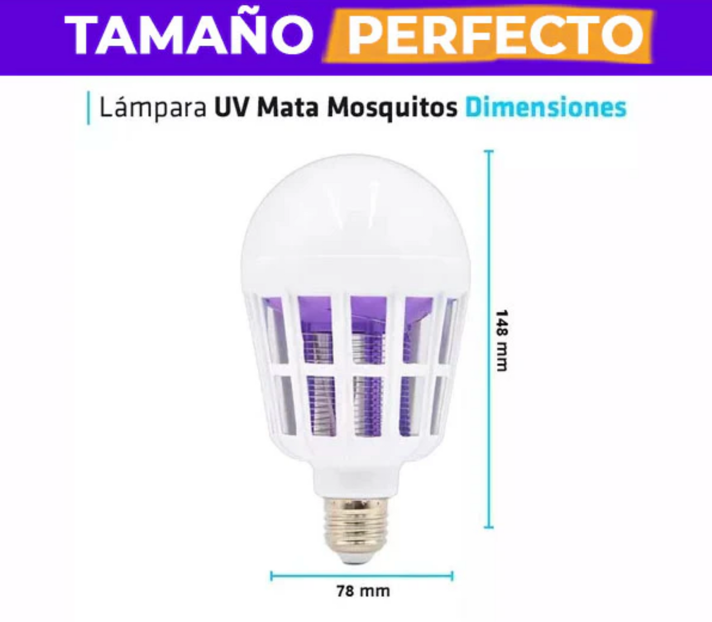 Bombillo Ahorrador de Energía Mata Mosquitos