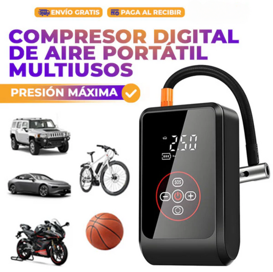 AirMaster® - Compresor Digital de Aire Portátil Multiuso