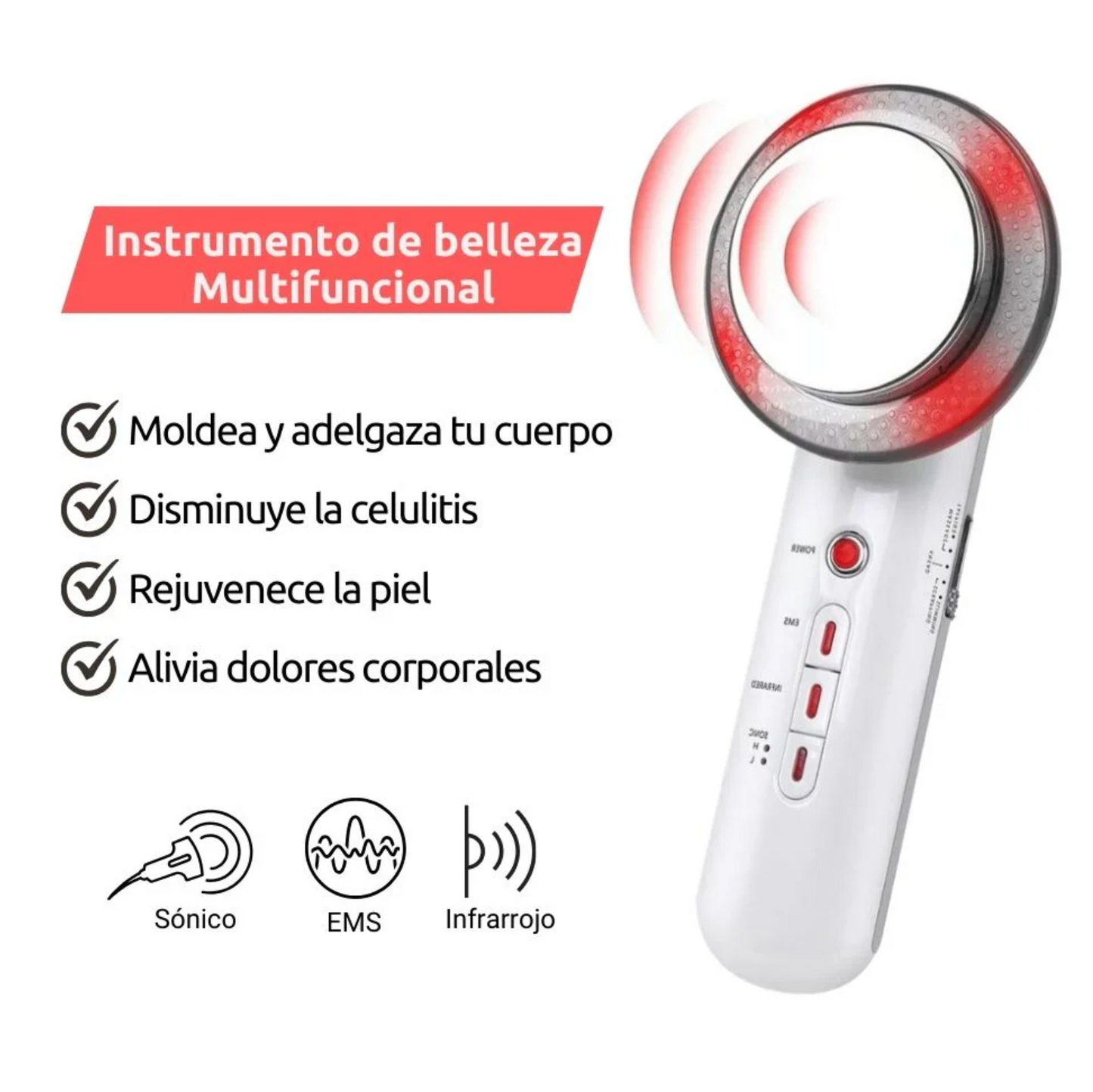 LipoPower® - Masajeador Adelgazante Ultrasónico  Infrarrojo