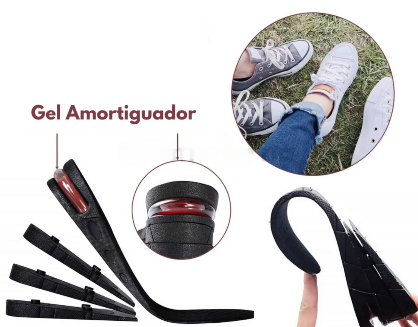 Plantillas de Elevación para Aumentar Altura