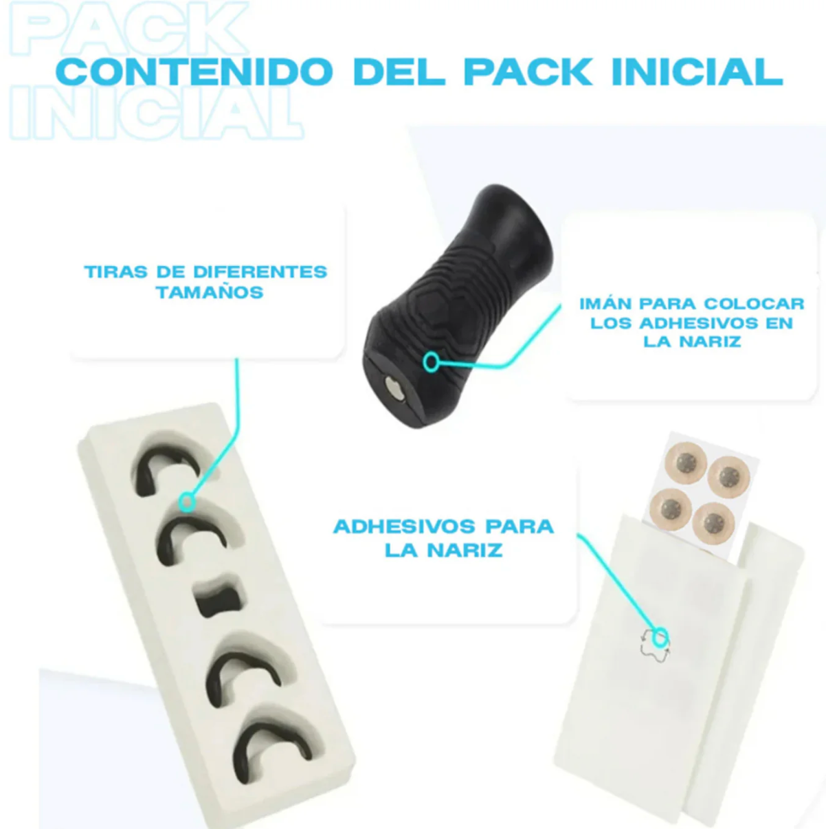 Airboost® - Tiras Nasales Magnéticas Anti Ronquido