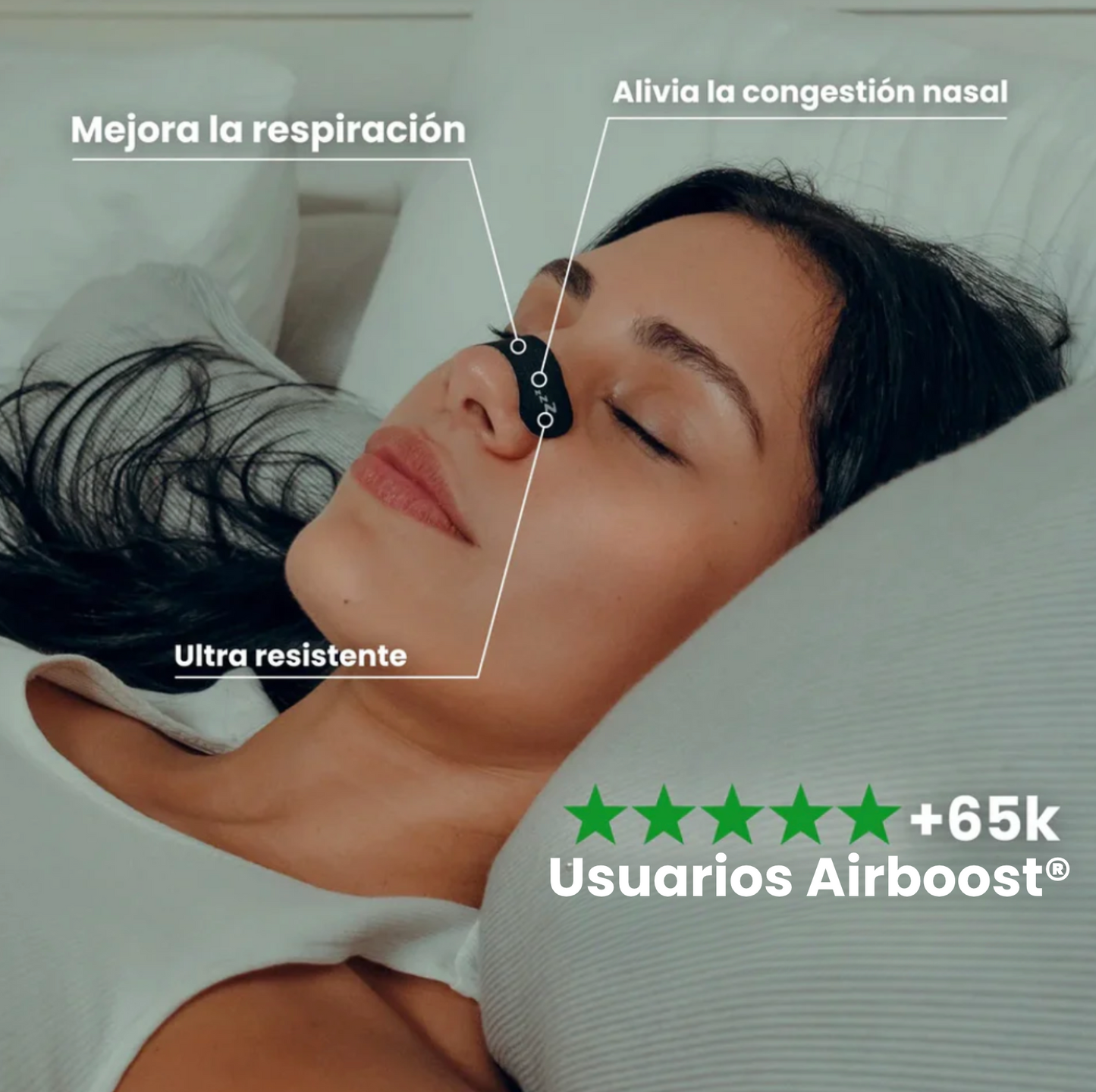 Airboost® - Tiras Nasales Magnéticas Anti Ronquido