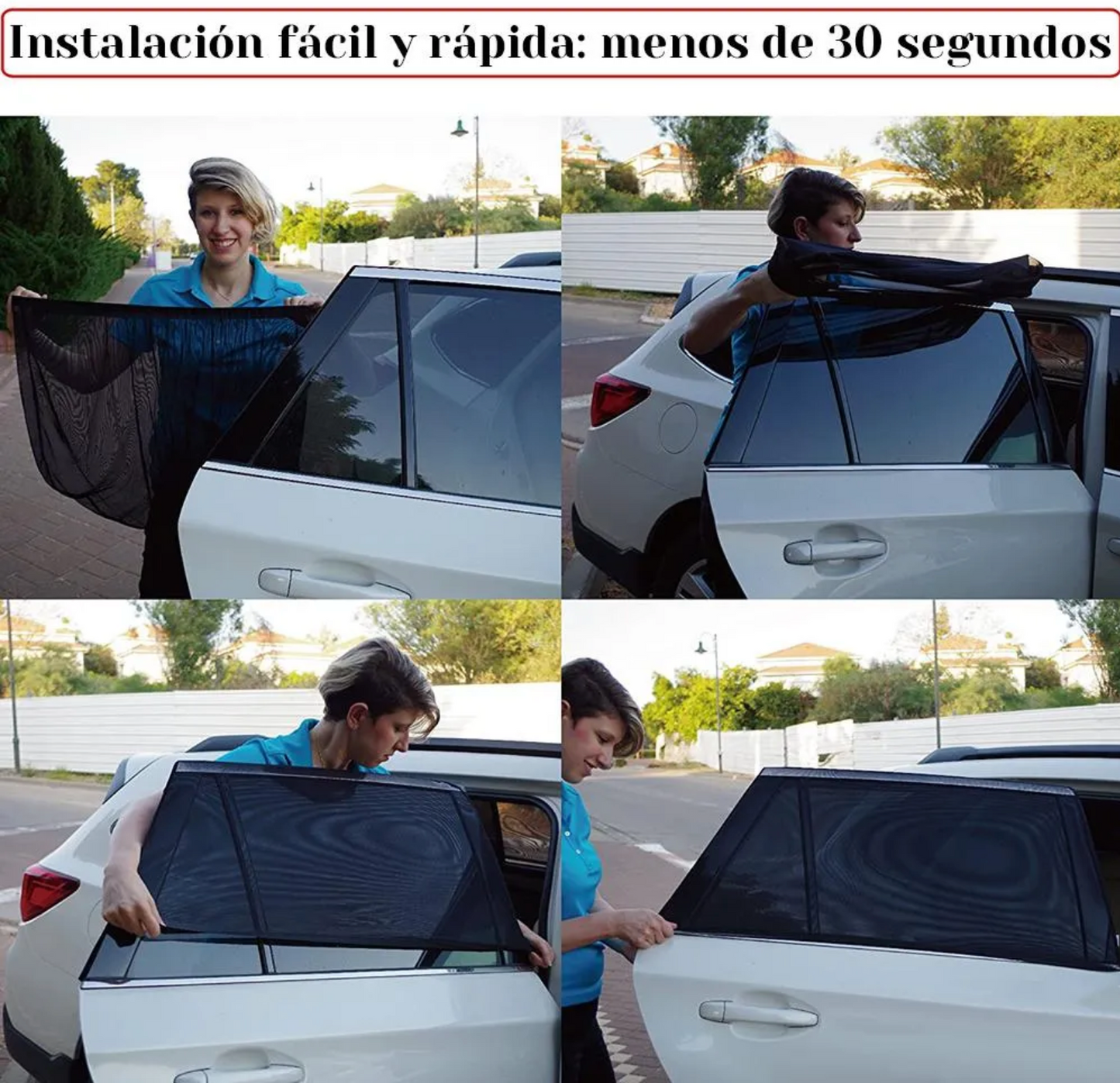 Set de 4 Unidades Malla Tapasol con protección-UV🔅