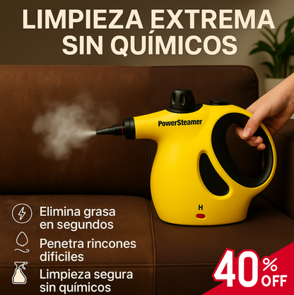 Power Steamer® - Limpiador a Vapor y Sanitizador