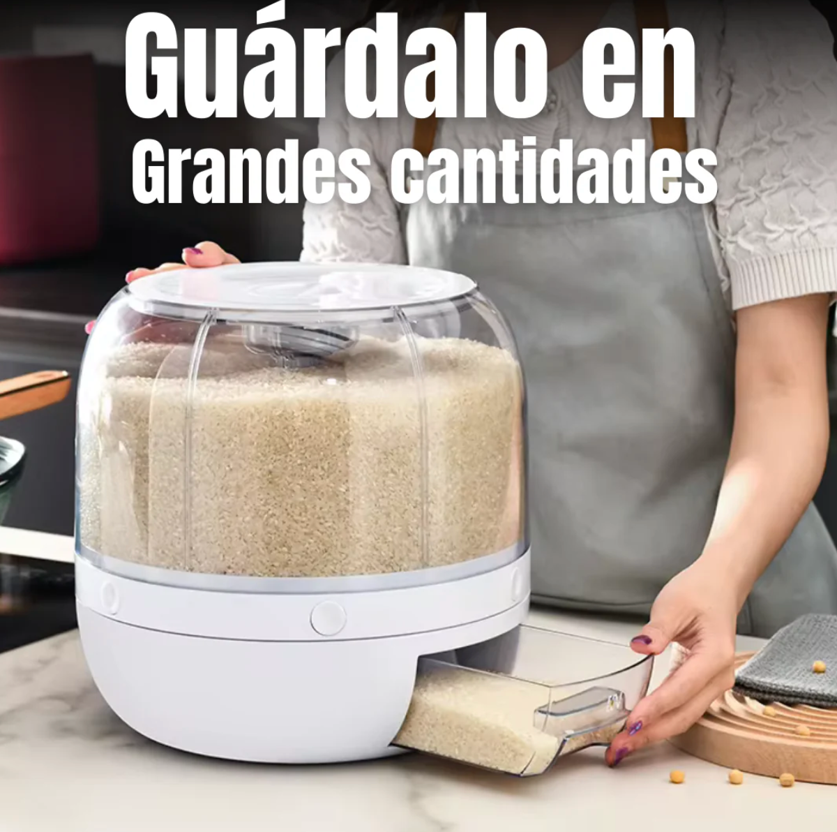 DISPENSADOR DE ALIMENTOS GIRATORIO 6 EN 1