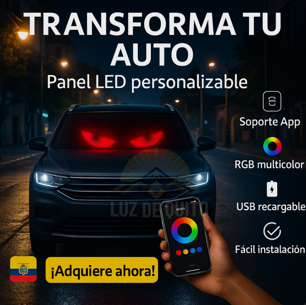LuxSign® - Panel LED personalizable para coche