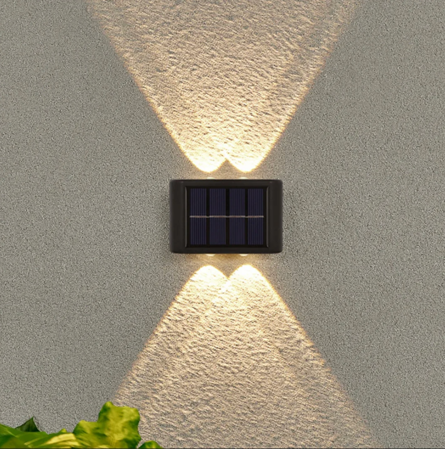 Focos Solar Bidireccional de Pared Exterior Pack x2
