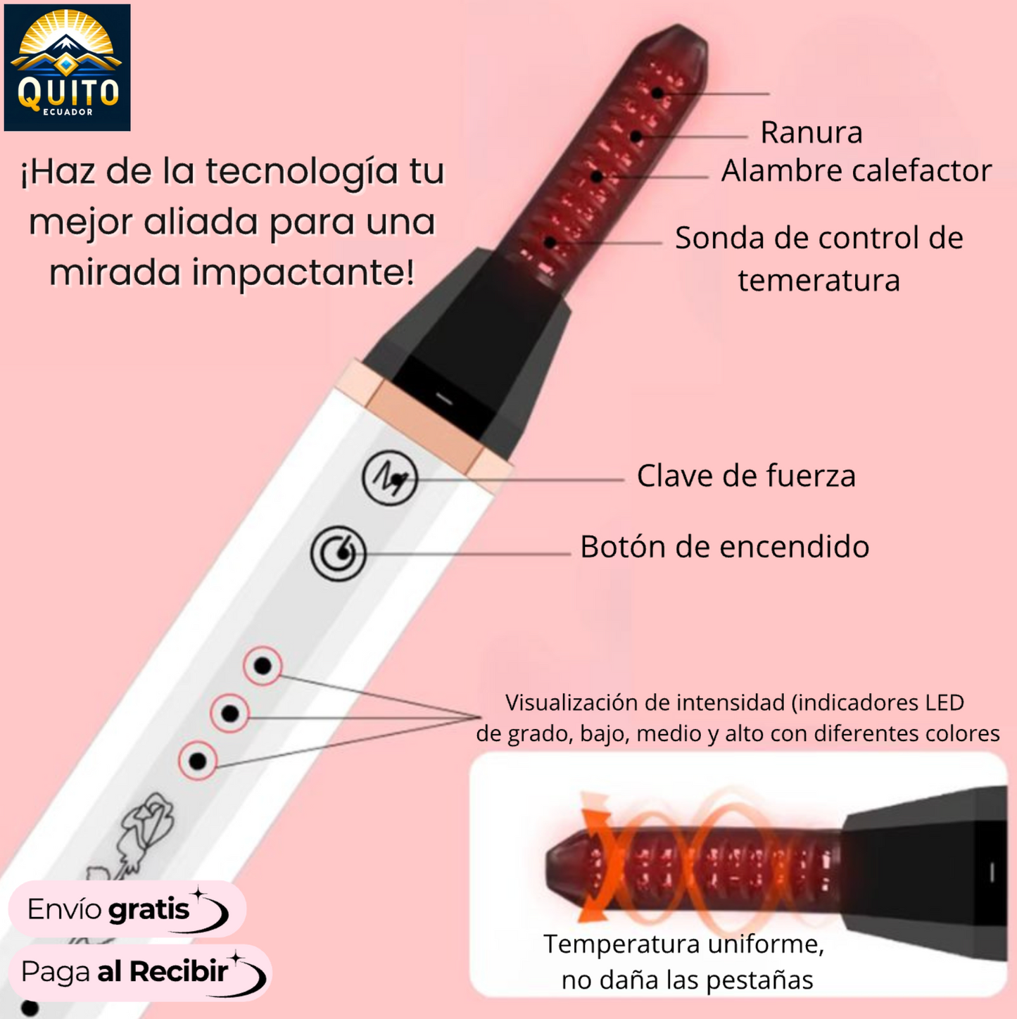 LASHEXPRESS | Rizador de Pestañas Eléctrico Premium