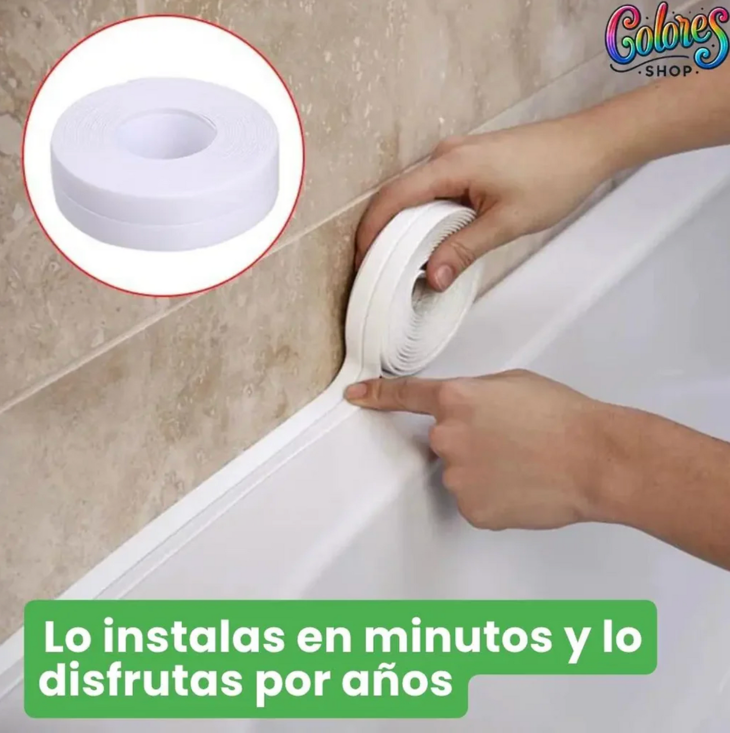 Cinta adhesiva impermeable antimoho